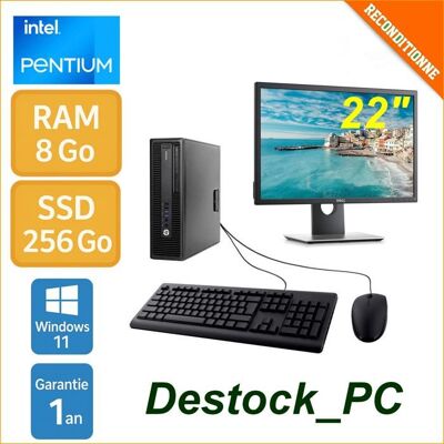 Fujitsu PC Reconditionné - Écran 22 Intel Core i3-6100 8Go RAM SSD 256Go Windows 11 Pro Unité centrale avec écran PC - Publicité Fujitsu PC Reconditionné - Écran 22 Intel Core i3-6100 8Go RAM SSD 256Go Windows 11 Pro Unité centrale avec écran PC - Publicité