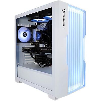 CyberPowerPC PC Gamer - Intel Core i7 14700KF - NVIDIA RTX 5060 Ti - 1 To SSD - 16 Go RAM - Windows 11 Blanc - Publicité CyberPowerPC PC Gamer - Intel Core i7 14700KF - NVIDIA RTX 5060 Ti - 1 To SSD - 16 Go RAM - Windows 11 Blanc - Publicité