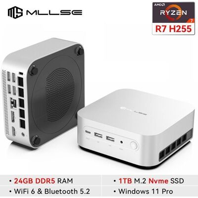Mini PC - MLLSE - G10 - Ryzen 7 H 255 - 24Go LPDDR5 - Radeon 780M - Publicité Mini PC - MLLSE - G10 - Ryzen 7 H 255 - 24Go LPDDR5 - Radeon 780M - Publicité