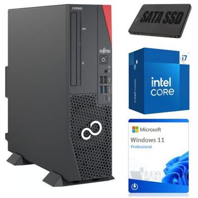Ordinateur de bureau Fujitsu ESPRIMO D7011 SFF i7-11700 16GB 256GB SSD W11P Klasa A - Publicité Ordinateur de bureau Fujitsu ESPRIMO D7011 SFF i7-11700 16GB 256GB SSD W11P Klasa A - Publicité