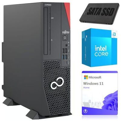 Ordinateur de bureau Fujitsu ESPRIMO D7011 SFF i3-10105 8GB 256GB SSD Win11Home - Publicité Ordinateur de bureau Fujitsu ESPRIMO D7011 SFF i3-10105 8GB 256GB SSD Win11Home - Publicité