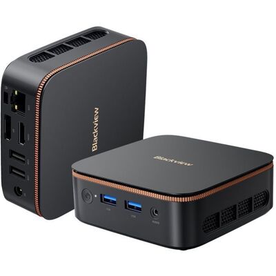 Blackview MP20 Mini PC - 16Go DDR4 - 512Go SSD - Windows 11 Pro - AMD 3300U 3.5GHz - 4K HD Double WiFi Gigabit Ethernet HDMI Noir Noir - Publicité Blackview MP20 Mini PC - 16Go DDR4 - 512Go SSD - Windows 11 Pro - AMD 3300U 3.5GHz - 4K HD Double WiFi Gigabit Ethernet HDMI Noir Noir - Publicité