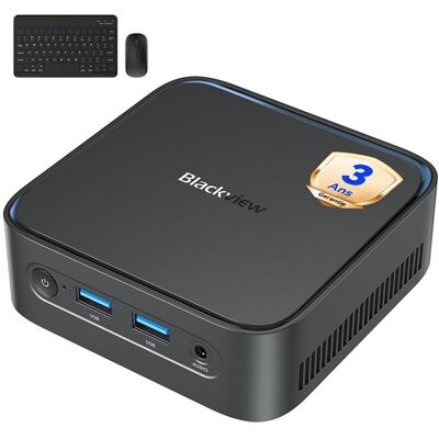 Mini PC de bureau - BLACKVIEW - MP50 - AMD Ryzen 5 3500U - 16 Go DDR4 - 512 Go M.2 SSD Noir - Publicité Mini PC de bureau - BLACKVIEW - MP50 - AMD Ryzen 5 3500U - 16 Go DDR4 - 512 Go M.2 SSD Noir - Publicité