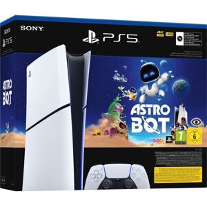 SONY COMPUTER ENTERTAINMENT Pack PS5 Digitale (sans lecteur CD) : Console PlayStation 5 (Modèle Slim) + Astro Bot Blanc - Publicité SONY COMPUTER ENTERTAINMENT Pack PS5 Digitale (sans lecteur CD) : Console PlayStation 5 (Modèle Slim) + Astro Bot Blanc - Publicité