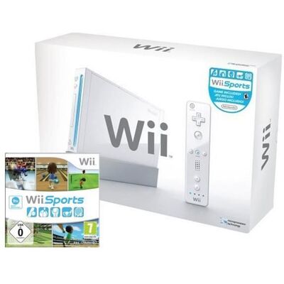 Console de salon - Nintendo - Wii - Blanc - Bundle - Accessoires inclus Blanc - Publicité Console de salon - Nintendo - Wii - Blanc - Bundle - Accessoires inclus Blanc - Publicité