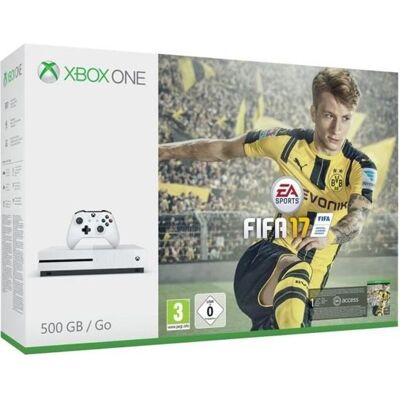 Console Xbox One S 500Go - Microsoft - FIFA 17 - Blanc - Pack avec accessoires et joueurs de légende Blanc - Publicité Console Xbox One S 500Go - Microsoft - FIFA 17 - Blanc - Pack avec accessoires et joueurs de légende Blanc - Publicité