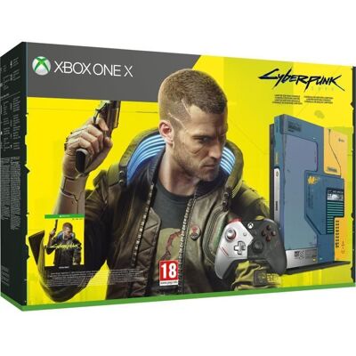 Microsoft Xbox One X 1 To Cyberpunk 2077 + 1 mois d’essai au Xbox Game Pass Ultimate Noir - Publicité Microsoft Xbox One X 1 To Cyberpunk 2077 + 1 mois d’essai au Xbox Game Pass Ultimate Noir - Publicité