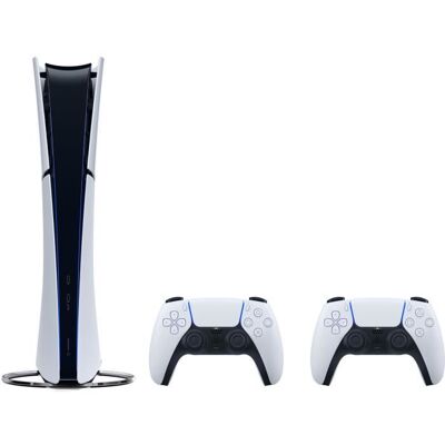 Sony PlayStation 5 Slim (PS5 Slim) - Édition Standard + 2 Manettes DualSense - Publicité Sony PlayStation 5 Slim (PS5 Slim) - Édition Standard + 2 Manettes DualSense - Publicité