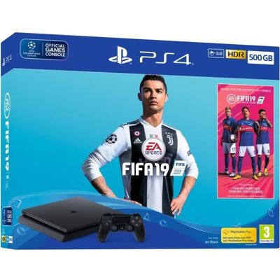 SONY COMPUTER ENTERTAINMENT Pack PS4 500 Go Noire + FIFA 19 Noir - Publicité SONY COMPUTER ENTERTAINMENT Pack PS4 500 Go Noire + FIFA 19 Noir - Publicité