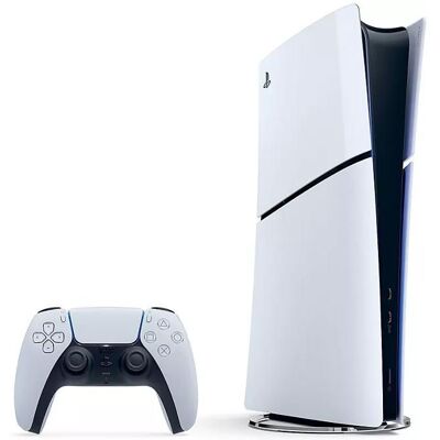 Console de salon - SONY - PS5 Slim Digital Edition (Châssis E) - Blanc - 825 Go - SSD ultra-rapide Blanc - Publicité Console de salon - SONY - PS5 Slim Digital Edition (Châssis E) - Blanc - 825 Go - SSD ultra-rapide Blanc - Publicité