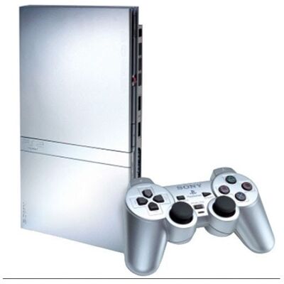 Console PS2 Slim Silver - Sony - 1 manette incluse Gris - Publicité Console PS2 Slim Silver - Sony - 1 manette incluse Gris - Publicité