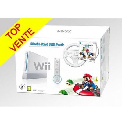Nintendo PACK Wii MARIO KART Blanc - Publicité Nintendo PACK Wii MARIO KART Blanc - Publicité