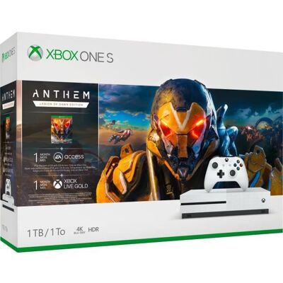 Microsoft Xbox One S 1 To Anthem Blanc - Publicité Microsoft Xbox One S 1 To Anthem Blanc - Publicité