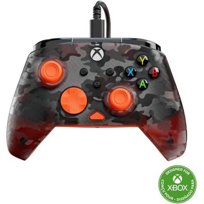 Manette de jeu - Xbox Series XS Xbox One et PC - Rematch Core - RGB - Filaire - Camouflage Noir / Orange - TURTLE BEACH Noir - Publicité Manette de jeu - Xbox Series XS Xbox One et PC - Rematch Core - RGB - Filaire - Camouflage Noir / Orange - TURTLE BEACH Noir - Publicité
