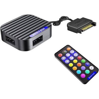 SODIAL Contrôleur ARGB 3 Broches 5 V Câble DExtension DInterface Mini-Adaptateur HUB Télécommande RGB pour Ventilateurs PC et Bandes - Publicité SODIAL Contrôleur ARGB 3 Broches 5 V Câble DExtension DInterface Mini-Adaptateur HUB Télécommande RGB pour Ventilateurs PC et Bandes - Publicité