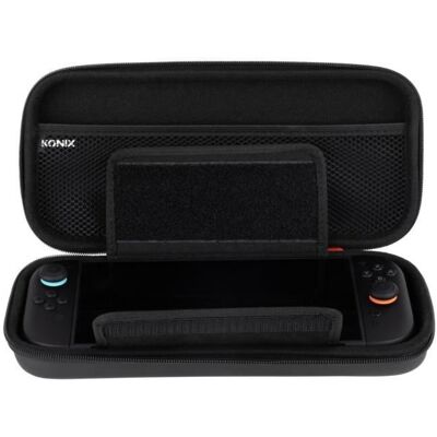 Housse de protection et transport - KONIX - Console Nintendo Switch 2 - Filet rangement accessoires - 8 compartiments jeux - Noir Noir - Publicité Housse de protection et transport - KONIX - Console Nintendo Switch 2 - Filet rangement accessoires - 8 compartiments jeux - Noir Noir - Publicité
