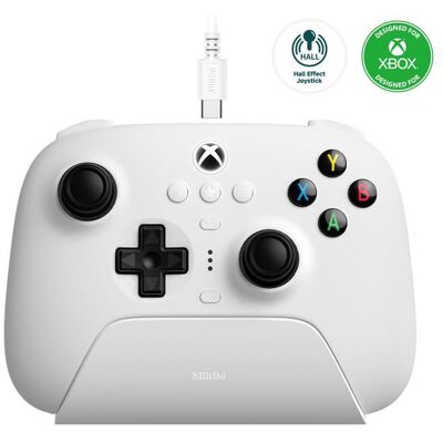 Manette de jeu - 8BITDO - Ultimate - Compatible Xbox et Android - 3 profils personnalisables - Bluetooth 5.0 Blanc - Publicité Manette de jeu - 8BITDO - Ultimate - Compatible Xbox et Android - 3 profils personnalisables - Bluetooth 5.0 Blanc - Publicité