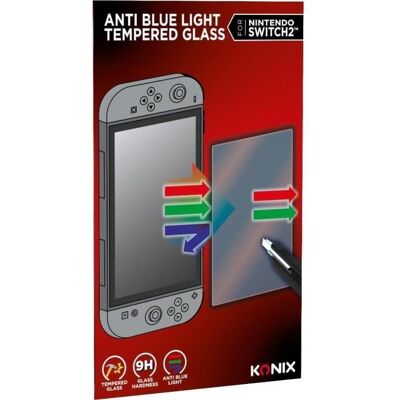 Protection d’écran en verre trempé - KONIX - Nintendo Switch 2 - Anti-lumière bleue - Anti-bulle - Indice de dureté 9H - Transparent Noir - Publicité Protection d’écran en verre trempé - KONIX - Nintendo Switch 2 - Anti-lumière bleue - Anti-bulle - Indice de dureté 9H - Transparent Noir - Publicité