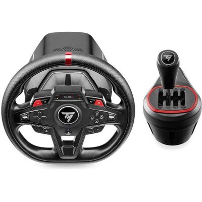 Pack volant - THRUSTMASTER - T248R Shifter Pack - Volant T248R - Levier de vitesse TH8S - Pédalier PC PlayStation Noir - Publicité Pack volant - THRUSTMASTER - T248R Shifter Pack - Volant T248R - Levier de vitesse TH8S - Pédalier PC PlayStation Noir - Publicité