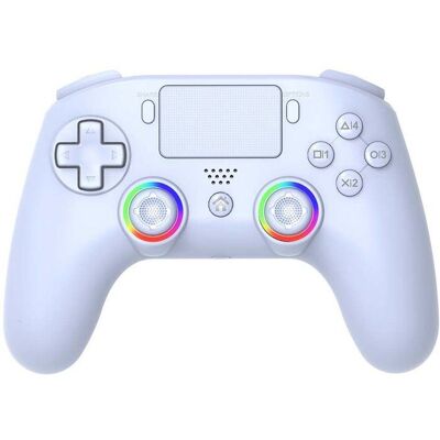 Subsonic Manette - PS5 PC - Sans fil - LED RGB Blanc - Publicité Subsonic Manette - PS5 PC - Sans fil - LED RGB Blanc - Publicité