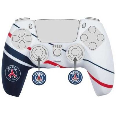 Coque de protection pour manette DualSense PS5 - KONIX Naruto Shippuden - Silicone - Appuie-pouces - Bleu blanc et rouge - Publicité Coque de protection pour manette DualSense PS5 - KONIX Naruto Shippuden - Silicone - Appuie-pouces - Bleu blanc et rouge - Publicité