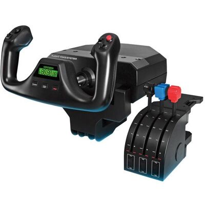 Joystick - Logitech G - Pro Flight Yoke System Noir - Publicité Joystick - Logitech G - Pro Flight Yoke System Noir - Publicité