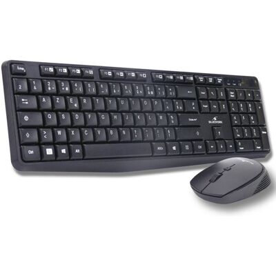 Pack clavier souris sans fil - 12 touches de raccourcis multimédias - BLUESTORK - PACK-WL-OFF-V2/FR - AZERTY Noir - Publicité Pack clavier souris sans fil - 12 touches de raccourcis multimédias - BLUESTORK - PACK-WL-OFF-V2/FR - AZERTY Noir - Publicité