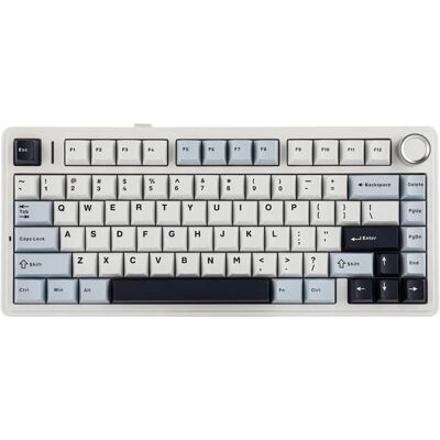 Clavier Gaming Mécanique Sans Fil Aula F75 75% - 3 Modes Structure Gasket Switch Interchangeable Bouton RGBB-Bleu glacier Bleu - Publicité Clavier Gaming Mécanique Sans Fil Aula F75 75% - 3 Modes Structure Gasket Switch Interchangeable Bouton RGBB-Bleu glacier Bleu - Publicité