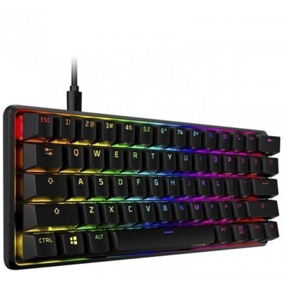 Clavier Mécanique - HyperX - Alloy Origins 60 - Rétroéclairage RGB - Touches HyperX Red - Châssis Aluminium Noir - Publicité Clavier Mécanique - HyperX - Alloy Origins 60 - Rétroéclairage RGB - Touches HyperX Red - Châssis Aluminium Noir - Publicité