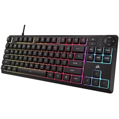 Clavier gamer - Membrane - Corsair - K55 Core TKL - QWERTY - RGB Noir - Publicité Clavier gamer - Membrane - Corsair - K55 Core TKL - QWERTY - RGB Noir - Publicité