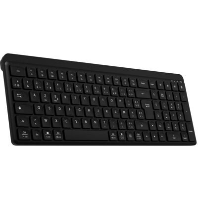 Clavier sans fil rechargeable - TNB - SILENT PRO - Ultra silencieux - Bluetooth & USB-A 24 GHz - AZERTY (FR) Noir - Publicité Clavier sans fil rechargeable - TNB - SILENT PRO - Ultra silencieux - Bluetooth & USB-A 24 GHz - AZERTY (FR) Noir - Publicité