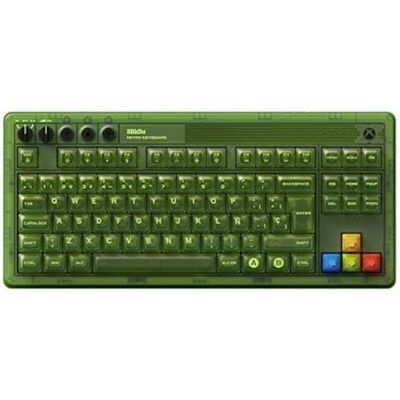 Clavier mécanique - 8BITDO - Retro 87 - AZERTY French ISO - RVB & Bluetooth/2.4G/USB-C - Hot‑swappable Vert - Publicité Clavier mécanique - 8BITDO - Retro 87 - AZERTY French ISO - RVB & Bluetooth/2.4G/USB-C - Hot‑swappable Vert - Publicité