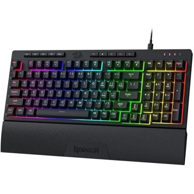 Clavier gaming - REDRAGON - K515-RGB Shiva - 98 touches - Rétroéclairage RGB dynamique - Switches membrane Noir - Publicité Clavier gaming - REDRAGON - K515-RGB Shiva - 98 touches - Rétroéclairage RGB dynamique - Switches membrane Noir - Publicité