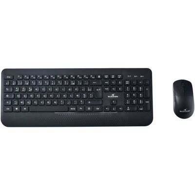 Pack clavier souris - BLUESTORK - 2.4G+BT - AZERTY - Noir Noir - Publicité Pack clavier souris - BLUESTORK - 2.4G+BT - AZERTY - Noir Noir - Publicité