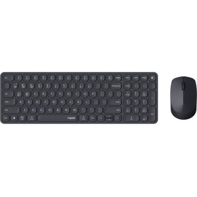 Ensemble Clavier-Souris - RAPOO - 9310M - Sans-fil - Multimode - Ultra-Slim - Noir Noir - Publicité Ensemble Clavier-Souris - RAPOO - 9310M - Sans-fil - Multimode - Ultra-Slim - Noir Noir - Publicité