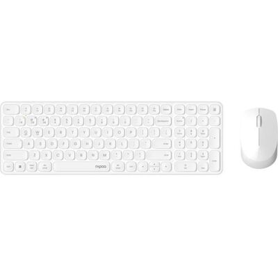 Ensemble Clavier-Souris - RAPOO - 9310M - Sans-fil - Multimode - Ultra-Slim - Blanc Blanc - Publicité Ensemble Clavier-Souris - RAPOO - 9310M - Sans-fil - Multimode - Ultra-Slim - Blanc Blanc - Publicité