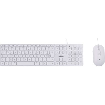 Pack clavier souris filaire - BLUESTORK - KB Mac - Compatible Mac - Blanc Blanc - Publicité Pack clavier souris filaire - BLUESTORK - KB Mac - Compatible Mac - Blanc Blanc - Publicité