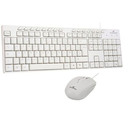 Pack clavier souris filaire - 15 touches de raccourcis multimédias - BLUESTORK - Media Office - PACK-MEDIA-OFFW/FR - AZERTY Blanc - Publicité Pack clavier souris filaire - 15 touches de raccourcis multimédias - BLUESTORK - Media Office - PACK-MEDIA-OFFW/FR - AZERTY Blanc - Publicité