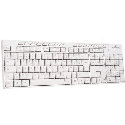 Clavier filaire - 15 touches de raccourcis multimédias - BLUESTORK - Media Office - KB-MEDIA-OFFW/FR - AZERTY Blanc - Publicité Clavier filaire - 15 touches de raccourcis multimédias - BLUESTORK - Media Office - KB-MEDIA-OFFW/FR - AZERTY Blanc - Publicité