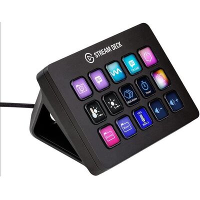 Clavier Stream Deck - ELGATO - Stream Deck MK.2 - 15 touches LCD - Contrôle tactile - Câble USB‑C amovible - Publicité Clavier Stream Deck - ELGATO - Stream Deck MK.2 - 15 touches LCD - Contrôle tactile - Câble USB‑C amovible - Publicité