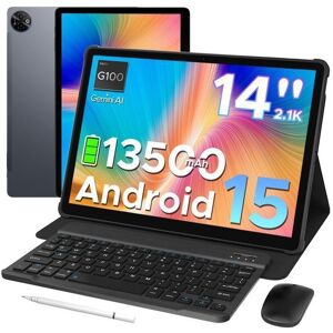 DOOGEE Tab E3 Max Tablette avec Clavier 14 Tablette Android 15 Batterie 13500mAh32GB+256GB/TF 2TB 2.1K ÉcranGPS/GMS - Gris Gris - Publicité DOOGEE Tab E3 Max Tablette avec Clavier 14 Tablette Android 15 Batterie 13500mAh32GB+256GB/TF 2TB 2.1K ÉcranGPS/GMS - Gris Gris - Publicité