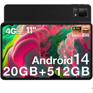 Tablette Tactile DOOGEE T40 - 11 pouces - 8 Go RAM - 512 Go - 8580mAh - Android 14 - Noir Noir - Publicité Tablette Tactile DOOGEE T40 - 11 pouces - 8 Go RAM - 512 Go - 8580mAh - Android 14 - Noir Noir - Publicité