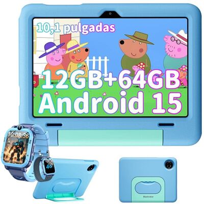 Tablette Enfants Blackview Tab 20 kids 5G Android 15 10.1 12 + 64Go /SD 2T0 6600mAh WPS Kids Space-Bleu avec Z20 Montre Enfant Bleu - Publicité Tablette Enfants Blackview Tab 20 kids 5G Android 15 10.1 12 + 64Go /SD 2T0 6600mAh WPS Kids Space-Bleu avec Z20 Montre Enfant Bleu - Publicité