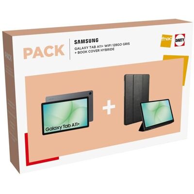 Tablette tactile Samsung Pack Galaxy Tab A11+ 11 128 Go Gris + Book Cover Hybride Gris - Publicité Tablette tactile Samsung Pack Galaxy Tab A11+ 11 128 Go Gris + Book Cover Hybride Gris - Publicité