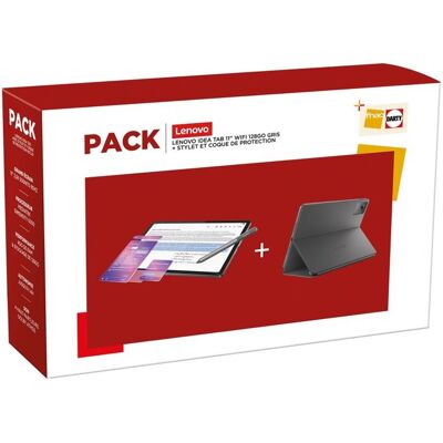 Tablette tactile Lenovo Pack Idea Tab 11 Wi-Fi 128 Go Gris anthracite + Stylet + Coque de protection Gris - Publicité Tablette tactile Lenovo Pack Idea Tab 11 Wi-Fi 128 Go Gris anthracite + Stylet + Coque de protection Gris - Publicité