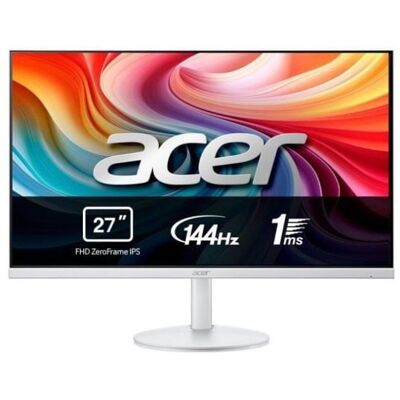 Monitor Acer SA3 SA273 P1wmix 27 FullHD 144Hz IPS FreeSync Altavoces Blanco Gris - Publicité Monitor Acer SA3 SA273 P1wmix 27 FullHD 144Hz IPS FreeSync Altavoces Blanco Gris - Publicité