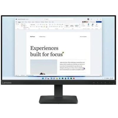 Lenovo L24-4e 23.8 LED IPS Full HD 100Hz 4ms Anti Glare Noir - Publicité Lenovo L24-4e 23.8 LED IPS Full HD 100Hz 4ms Anti Glare Noir - Publicité