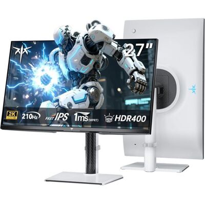 Écran gaming KTC 27 pouces 2K (WQHD) 200Hz Fast IPS HDR400 Blanc - Publicité Écran gaming KTC 27 pouces 2K (WQHD) 200Hz Fast IPS HDR400 Blanc - Publicité