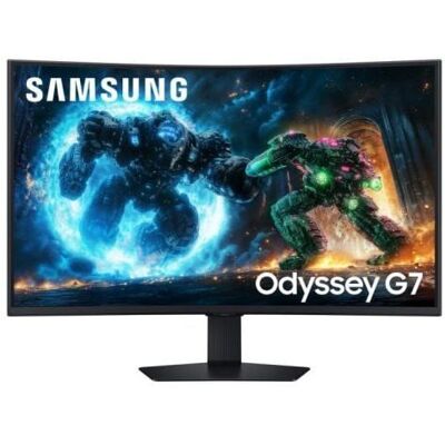 Monitor Samsung Odyssey G7 G75F 37 4K UHD 165Hz VA Curvo FreeSync Premium Pro HDR600 USB-C Noir - Publicité Monitor Samsung Odyssey G7 G75F 37 4K UHD 165Hz VA Curvo FreeSync Premium Pro HDR600 USB-C Noir - Publicité