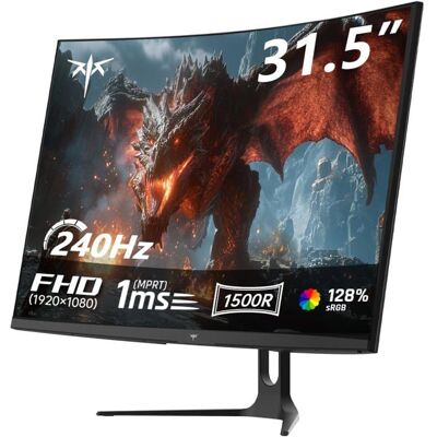 Écran PC gamer 32 pouces incurvé KTC H32C5 240Hz FHD 1ms VA HDR10 Noir - Publicité Écran PC gamer 32 pouces incurvé KTC H32C5 240Hz FHD 1ms VA HDR10 Noir - Publicité